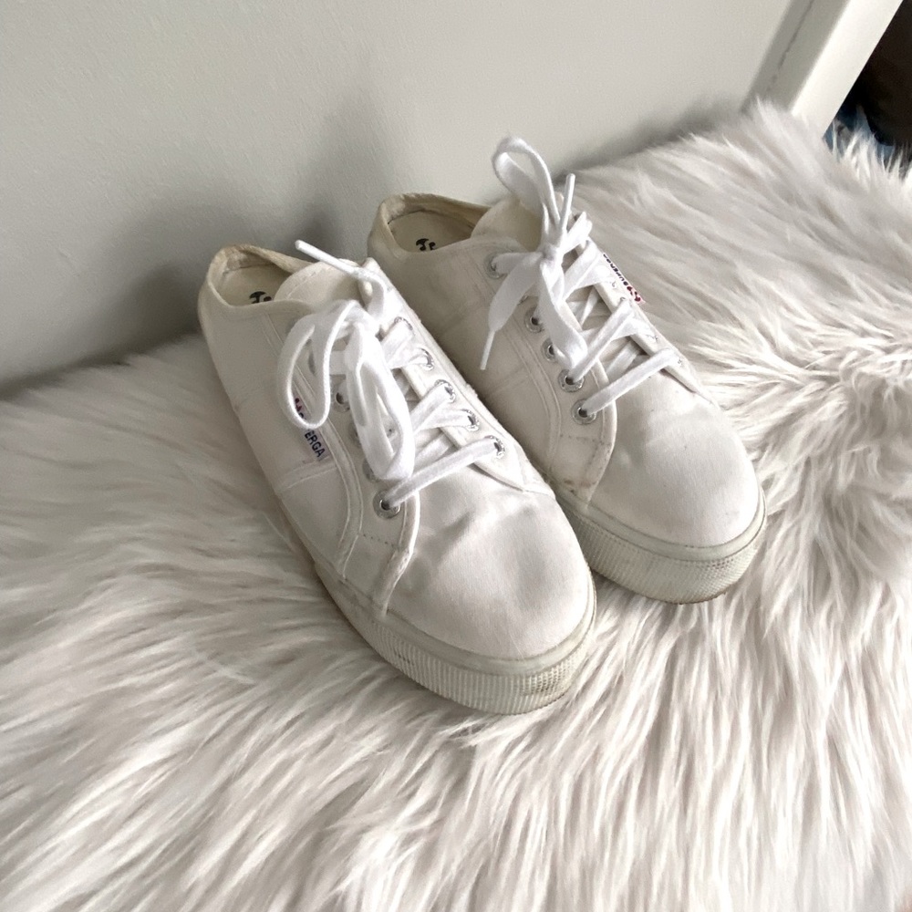 Superga platform slide sneakers